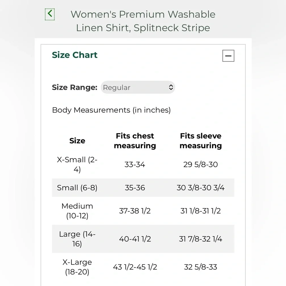 L.L. Bean Women's Premium Washable Linen Shirt, Splitneck Stripe - Picture 6 of 6